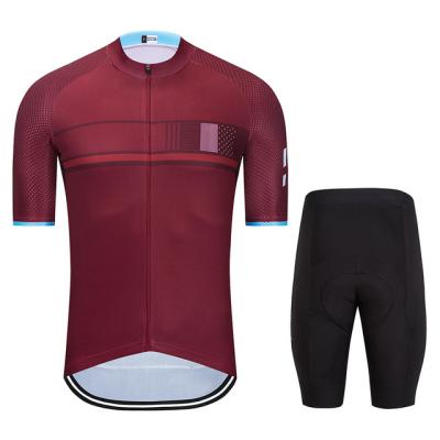 China 2021 Summer Breathable Cycling Jersey Set Breathable Bicycle Apparel Men Short Sleeve Shirt Bike Bib Shorts Gel Pad Bicycle Apparel for sale