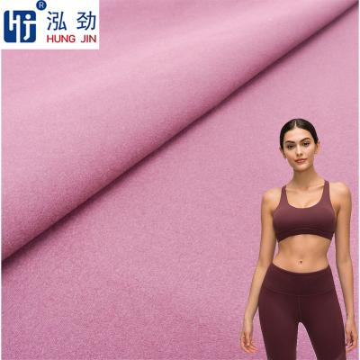 China Stretch N40D Lycra 34F Double Face Cloth Nylon Spandex Stretch Fabric For Yoga Wear Swimsuit for sale