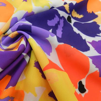 China China Manufacturer Wholesale 100 Polyester Shrink-Resistant Fabric Digital Printed Swimwear Fabric for sale