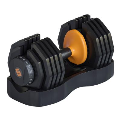 China Commercial or household durable for weightlifting device fitness equipment gym accessories 25 kg adjustable dumbbell for sale