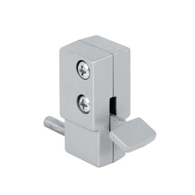 China Securely locks the door in closed. Metal Die Cast Aluminum Step-on Slide Patio Door Lock for sale