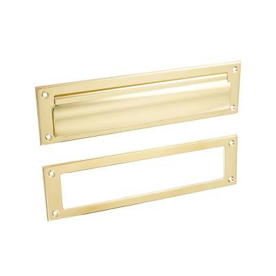 China Modern Manufacturers Wholesale Polished Chrome Home Mail Slot Hardware Door Home Mail Slot for sale