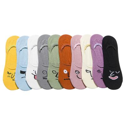 China China socks factory sustainable summer show non smille anti-slip funny cute socks for women for sale