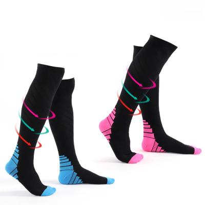 China Viable Factory Custom Made Nylon Football Rugby Running Marathon Compression Sport Socks for sale