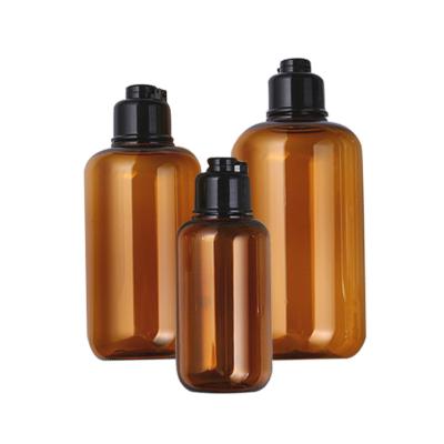 China High Quality Cosmetic Shampoo PP Screw Cap PET Plastic Bottles for sale