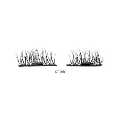 China High Quality And Elegant Color 3D Luxury Natural Multi Color Magnetic Mink Eyelashes Gradient Makeup False Eyelashes for sale