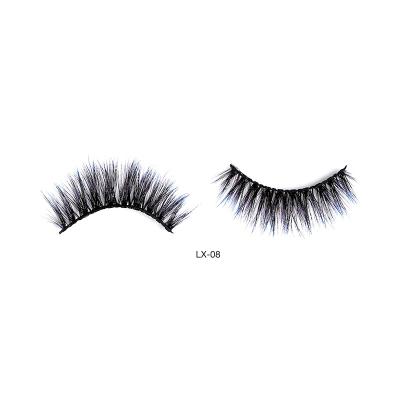 China Factory direct sale high quality and elegant monochrome mink grafted false eyelashes colored gradient color grafted thick eyelashes for sale