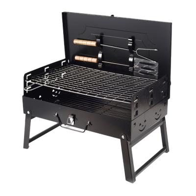 China High Quality Small Family Outdoor Camping Charcoal BBQ Tool Kit Compact Design Durable Easily Assembled Barbecue Grill for sale