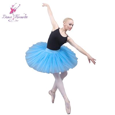 China Sky Blue Ballet Tutu Dresses With 7 Layers Tulle Stiff Tutu Skirt For Adult Ballet Dance Tutus BLL001-7 for sale