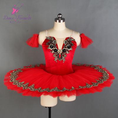 China Dress Up BLL119 Pre-Professional Ballet Dance Tutu With 7 Layers Pleated Tulle Tutu Skirt Ballerina Dance Costume For Girls for sale