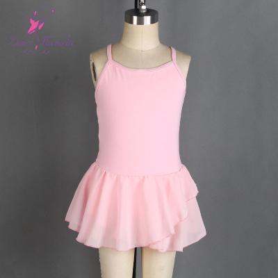 China Kids Leotard Tights 03D0013 Camisole Cotton Leotard Ballet Skirts Practicing Dance Wear Bodywear Skirted Leotards Kids for sale