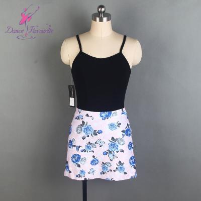 China tutu & Skirts Floral Pattern Spandex Wrap Skirts For Ballet Dance Training Wear 01D0134 for sale