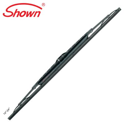 China Most of Universal Cars External Part Spoiler Wiper Blade with Japanese Type Blade Stainless Steel Holder for sale