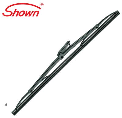 China The frame with bosch type rubber blade and stainless steel special type bayonet car support wiper blade for arm 6mm wide 2mm thick for sale