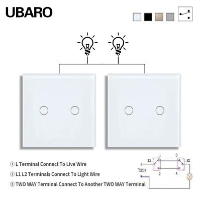 Cina Controllo a filo singolo a doppio polo Timer Switch 2 Gang 2 Way Switch Stair Switch Bed Switch in vendita