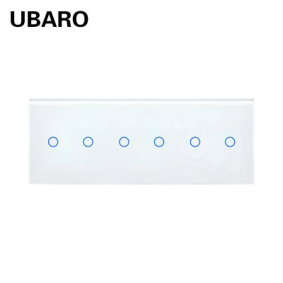 China 228 Tipo 222Gang Estilo Temperado Vidro Toque Light Switch Wifi Smart Light Switch Com Indicador à venda