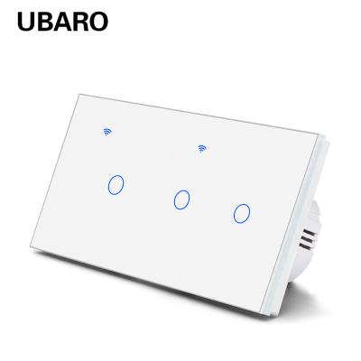 China 146 Tipo Eu Padrão Wall Mounted Switch Com Tuya Wifi Controle Remoto Interruptor Da Lâmpada Alexa Alice Google Assistant à venda