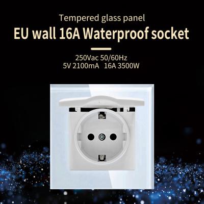 China Conector de interruptor eléctrico impermeable para instalación en pared Norma europea en venta