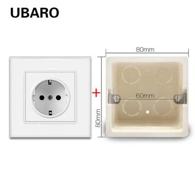 China 135g Enchufe de pared 16A Cuadrado Bajo USB tipo c toma de corriente de pared Caja en venta