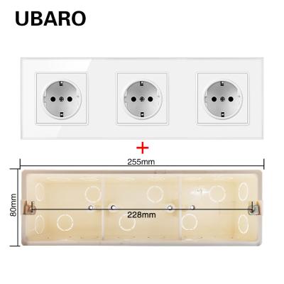 China Enchufe de pared eléctrica de montaje de descarga 3500W 16A enchufe de pared cuadrada en venta