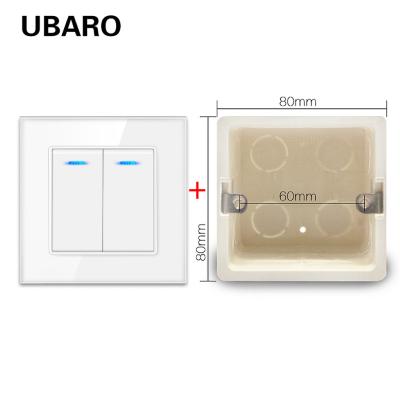 Cina 135g Grigio Quadrato Push Button Rocker Switch Indicatore LED Rocker Light Switch in vendita