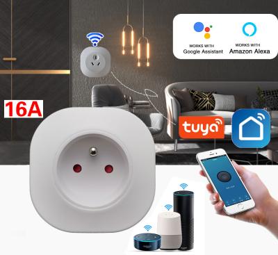 China 16A 20A Smart Light Socket Voice Activated Wireless Electric Socket Overload Protection for sale