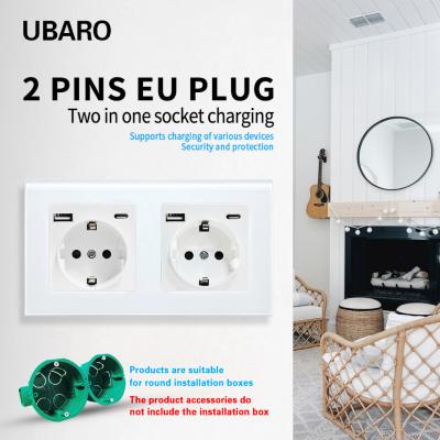 China 110V - 240V 3500W Vloer gemonteerd USB C Plug Socket Witte elektrische stopcontact Te koop