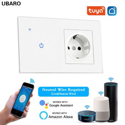 China Quadratischer Schalter und Outlet Combo App Fernbedienung Lichtschalter Outlet Combo zu verkaufen