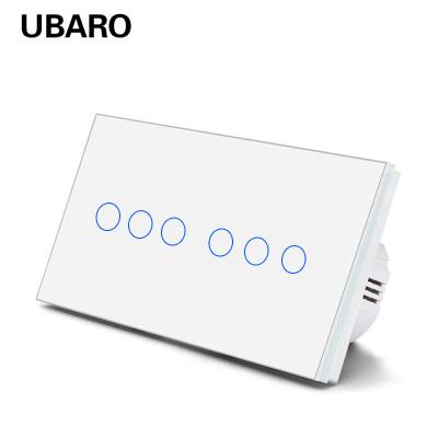 China 8 Gang Wifi Switch Touch Light Instalação incorporada Switch de controle de lâmpada de toque à venda