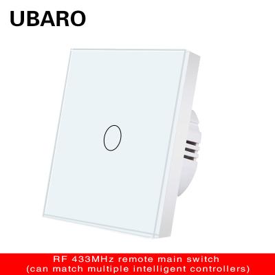 China Smart Tempered Glass Remote On/Off Switch met LED-indicator Te koop