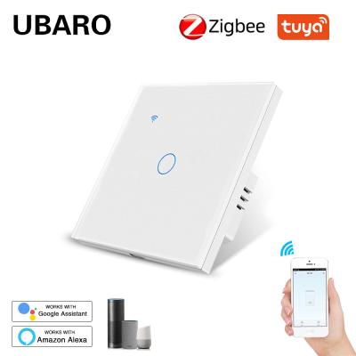 China UBARO 86 Type Smart Tuya Zigbee Switch App Remote Control Support Google Assistant Amazon Alexa Yandex Alice for sale