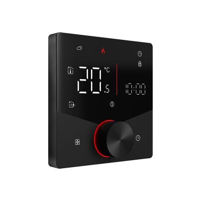 China Smart Thermostat With 16A And 0.5℃ Temperature Control Accuracy WiFi Touch LED Integrated Screen Knob Floor Heating for sale