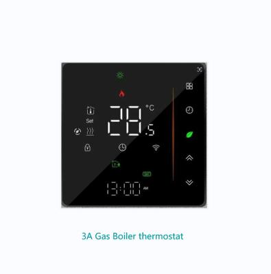 Cina Tuya WI-FI Smart Gas Boiler 3A Thermostat Temperature Controller Programmable Touch / Mobile APP/ Voice Control Compatible With Alexa/Google Homeor Central Heating With Temperature Calibration in vendita