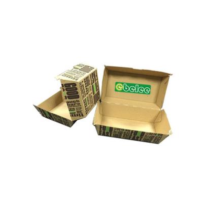 China Disposable Paper Sandwich Box For Fast Food for sale