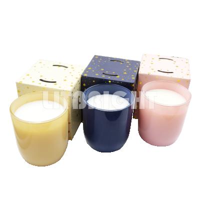 China High End Luxury Hot Selling Gifts Scented Glass Candles Scented Glass Jar Candle for sale