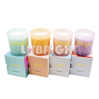 China High End Luxury Hot Selling Gifts Scented Glass Candles Scented Glass Jar Candle for sale