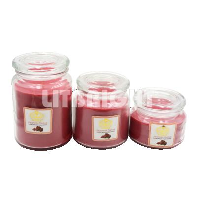 China High end luxury hot sale yankee gifts scented glass candles scented glass jar candle for sale