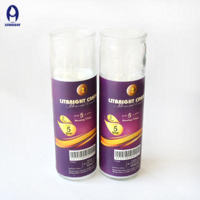 China Relighter candle 7 day candle 7 day glass candle/religious candles for pray/jewish memorial candle candles for sale