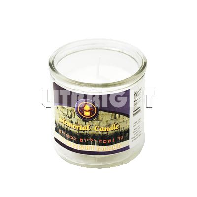 China Jewish candles 24 hours/48 hours/72 hours 7 days glass memorial candles jewish candles for religious KOSHER for sale