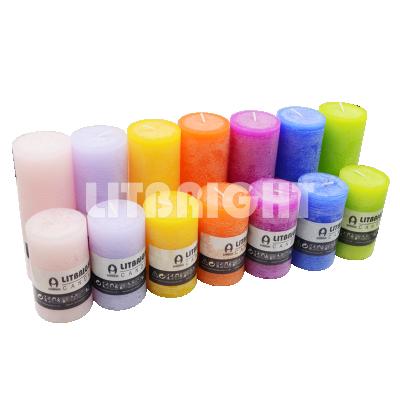 China Beautiful Pured Scented Pillar Candle from Factory Cheap and Hot-sale for sale