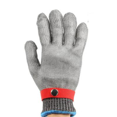 China Seeway Manufacturer Heavy Duty Cut Of Stainless Steel Mesh Metal Wire Gloves For Meat Cutter for sale