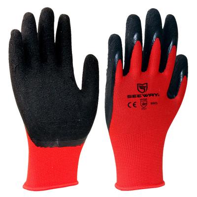 China Original China Manufacturer Custom High Quality Abrasion Resistant Latex Coated Work Safety Gloves for sale