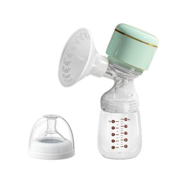 China BPA Free Simple Hands Free OEM 2 in 1 Design 180ml Large Capacity Rose Milk Feeding Pump New Electric Manual Baby Breast Pump for sale