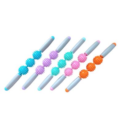 China Point Massager Factory Sale Yoga Pillar Massage Roller Stick Fascia Ball Set Hollow Foam Shaft Pilates Yoga Shaft for sale