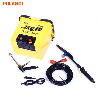 China Car body cleaning PULANDI car wash high pressure equmemnt 12v 80w household practical car wash box for sale