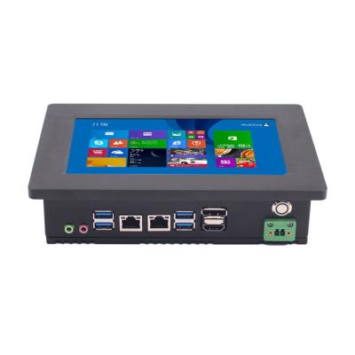 China Aluminum Case Industrial Panel Mounted Touch Screen Pc Fanless Computer for sale