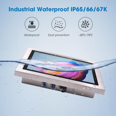 China Auflösung Silber Touchscreen Monitor Wasserdichtes LCD-Display mit VGA\\DVI\\USB zu verkaufen