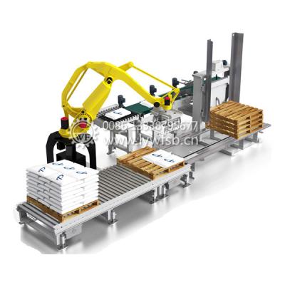 China Suitable For Lifting And Transporting Palletizing Equipment Automatic Pellet Bag Palletizer for sale