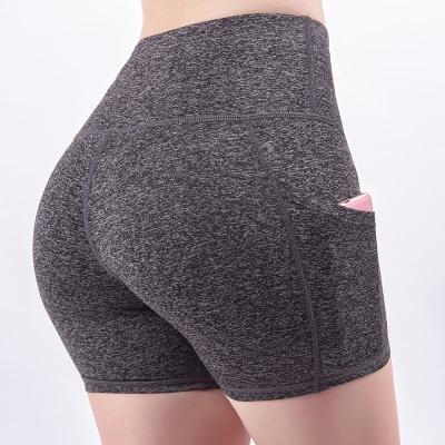 China Breathable Cheap Price High Waist Yoga Workout Running Shorts Women for sale