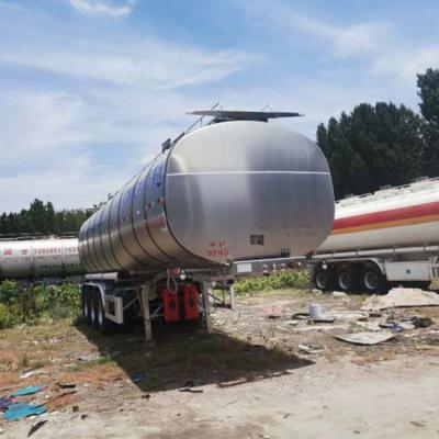 China Heavy Duty Truck Trailer Tri Axle 4 Axle 40ft Tractor Water Tank Container Trailer for sale